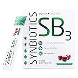 PurePharma Synbiotics SB3, 200mg Vitamin C, 3 Types of Prebiotics, 13 Billion Active Probiotic Bacteria, 30 Sticks Per Box, High In Prebiotic Fiber, Strengthens Your Immune System