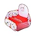Newcomdigi Kids Ball Pit Ball Tent Toddler Ball Pit with Mini Basketball Hoop and Zippered Storage Bag, 4 Feet/120 Centimeter (Balls Not Included)