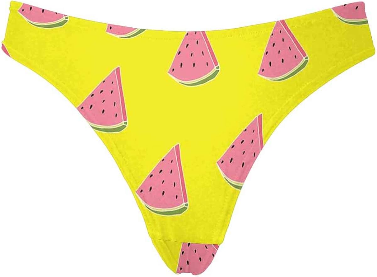 INTERESTPRINT Watermelon Pattern Women's Classic Panties