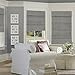 Chicology Cordless Magnetic Roman Shades / Window Blind Fabric Curtain Drape, Light Filtering, Privacy - Daily Grey, 35