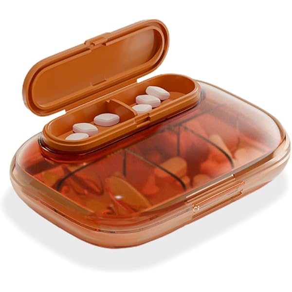 Amazon.com: Small 7 Day Pill Case for Purse, Compact Weekly