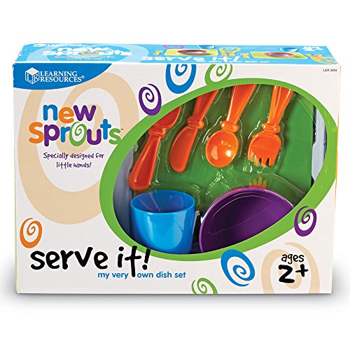 Learning Resources New Sprouts Serve It! Dish Set, 24 Pieces