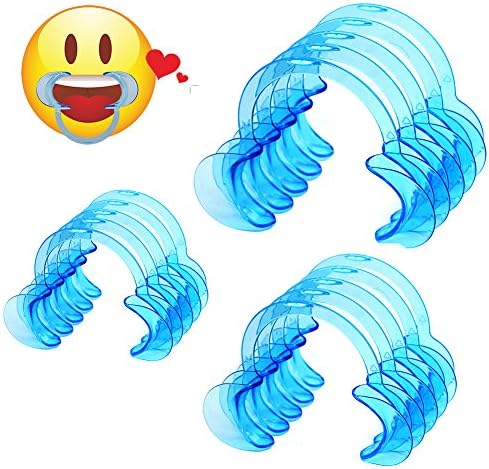 15 Pack (5S+5M+5L) Dental Cheek Retractors for Mouth Opener Games - Multi Size for Both Kids, Adults and Upper Challengers.