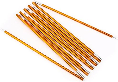 Tent Tools Premium Tent Poles - 11 Sections Aluminum Alloy 8.5mm 405cm (Gold, 1 Piece)