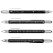 BoxWave Universal EverTouch Builder Stylus, Fiber Tip Stylus - Built in Level, Ballpoint, Rule - Metallic Silver, Stylus Pen for Smartphones and Tablets