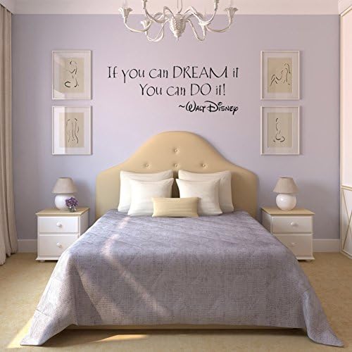 If You Can Dream It Substantial Quote Wall Sticker Decals Living/Bed