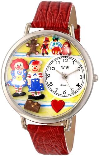 Whimsical Gifts Raggedy Ann 3D Watch Collection | Gold or Silver Large | Unique Fun Novelty | Handmade in The USA