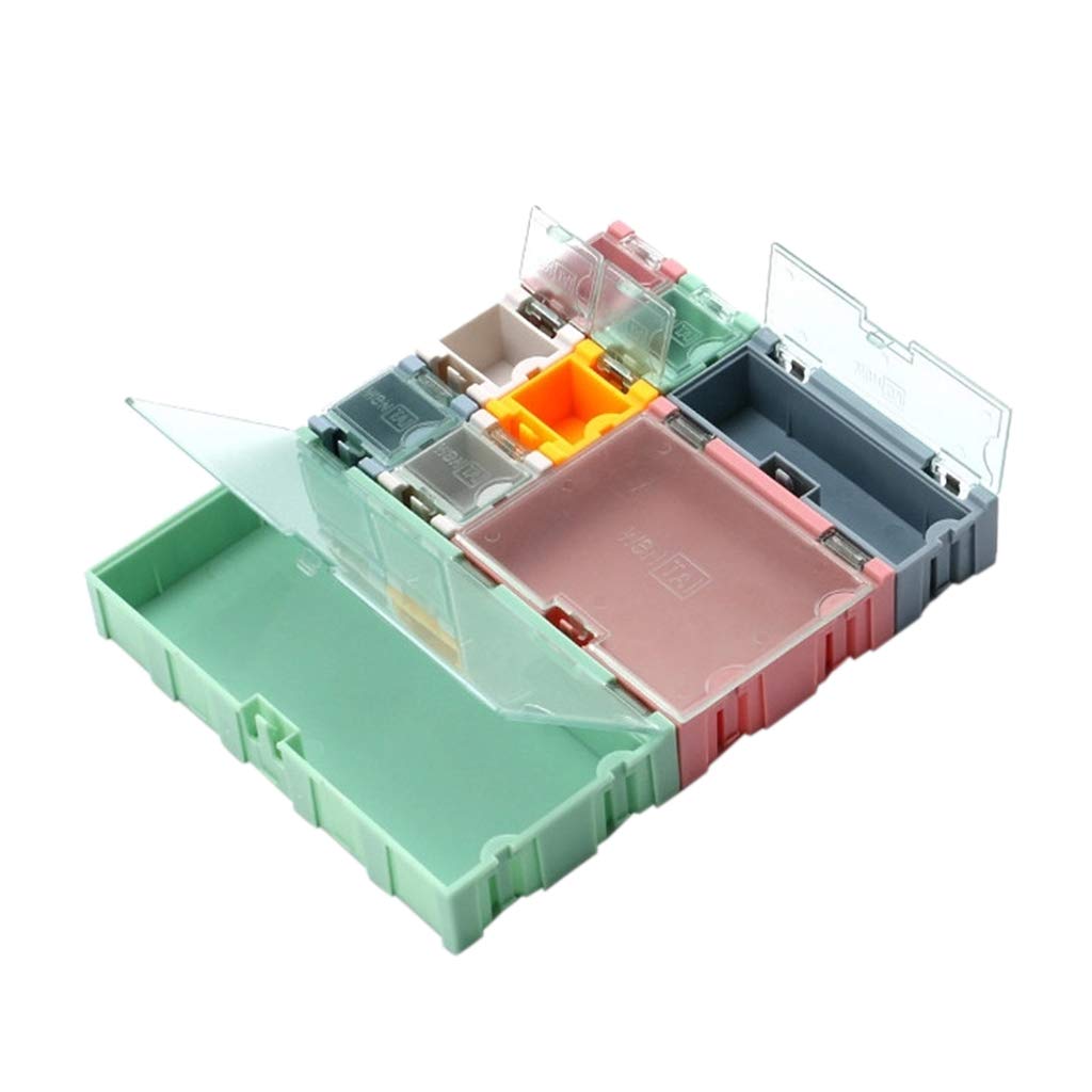 Photo 1 of Youngy Electronic Component Storage Box, 9Pieces/Set SMD Container SMT IC Electronic Component Mini Storage Box Jewelry Case