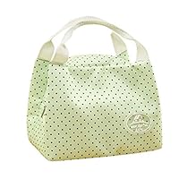RNUYKE Insulated Cold Canvas Stripe Picnic Carry Case Thermal Portable Lunch Bag
