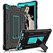 Kindle Fire 8 2018 Case, Kindle Fire 8 2017 Case, Zenic Three Layer Heavy Duty Shockproof Full-body Protective Hybrid Case With Kickstand for Kindle Fire 8 2018 Release/All-New Fire HD 8 (Blue/Black)