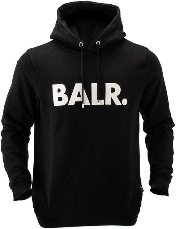 豪華 Balr ロゴ スウェット パネル フード パーカー ブラック 迷彩 特別送料無料 Tnnurdu Com