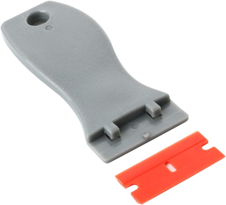 Gebildet 2pcs Glass Scraper with 20pcs Plastic Safety Blades for Removing Vinyl Decals Stickers &Glue from Cars - Image 5