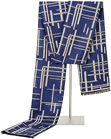 Zminors brand scarf WINTER SCARF MEN warm scarf winter scarf men fashion long scarf tassel scarf long scarf (18030cm, blue)