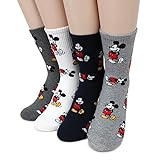 Kiki Mickey Icon Crew Socks(Mickey 4pairs) with Intype Pouch