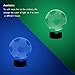 3D Lamp 7 Color Change Powered by USB or Batteries Breathing light with Smart Touch Button Desk Table Night Light Easy operation More convenient Best Gift.(soccer)