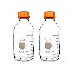 Pyrex Round Media Storage Bottle with GL45 Screw