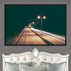signwin Framed Canvas Wall Art Light Exposure Colorful...
