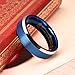 THREE KEYS JEWELRY 6mm 8mm Tungsten Wedding Ring with Real Koa Wood Inlay Rose Gold Black Engagement Band Ring/Customized Ring