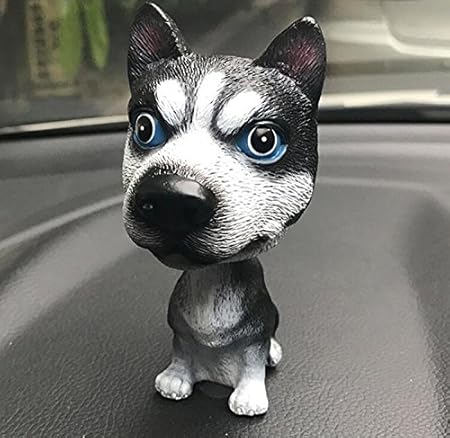 Amazon Huaqingpiju Jp シミュレーション犬の車の装飾かわいい犬の頭の人形の車の装飾品 ハスキー おもちゃ雑貨 おもちゃ