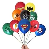 Superhero Balloons 20 Pack 12 Inches Latex Balloons for Kids Birthday Party Supplies, Perfect for Girls and Boys comic theme Party and Decorations (Avengers, Spiderman, Batman, and Marvel)