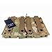 Loglife Tactical Magazine Pouch Holds Holster Triple M4/M16 Open Top Mag Pouch 1000d with Bungee System (CP)