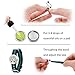 RoyAroma Aromatherapy Essential Oil Diffuser Bracelet, Stainless Steel Locket Bracelet Fabric Wristband with 12 Colors Refill Pads