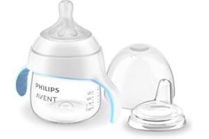 Philips Avent Natural Trainer Sippy Cup with Natural Response Nipple and Soft Spout, 5oz, 1pk, SCF263/01