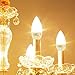 LE® 5W Dimmable C37 E12 LED Bulbs, 40W Incandescent Bulbs Equivalent, UL Listed, Candelabra Bulbs, 350lm, 120° Beam Angle, Warm White, 2700K, LED Candle Bulbs, LED Light Bulbs