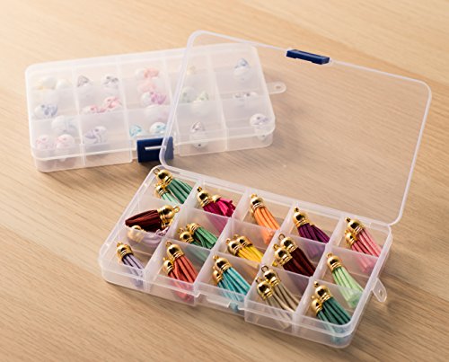 1 Clear+Jewelry+Box+Adjustable+Compartments