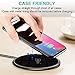 Wireless Charger, CVIDA 7.5W Qi Wireless Charging Pad for iPhone X/ 8/8 Plus, 10W Fast Wireless Charger for Galaxy S9/S9 Plus/Note 8/ S8/S8 Plus/S7, 5W for Nexus 4/5/6/7 and All Qi Enabled Phones