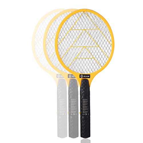 ALAM Electric Bug Zapper Fly Swatter Handheld Racket, Indoor & Outdoor
