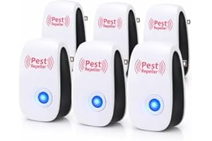 Ultrasonic Pest Repeller 6 Pack, Mice Repellent Ultrasonic Indoor, Plug in Pest Control for Rodent, Mosquito, Roach, Flea, Sa