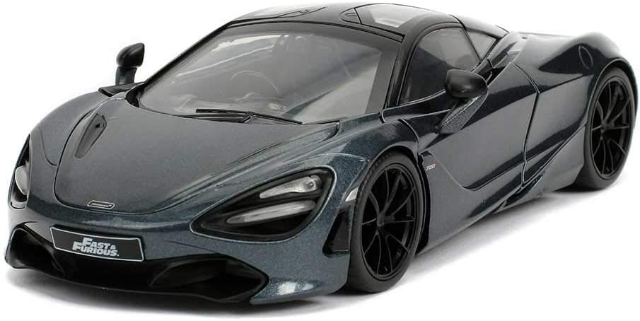 Jada FAST & FURIOUS HOBBS & SHAW: SHAWS MCLAREN 720S 1:24 SCALE DIE-CAST REPLICA CAR, Black, 7 inches - Image 3