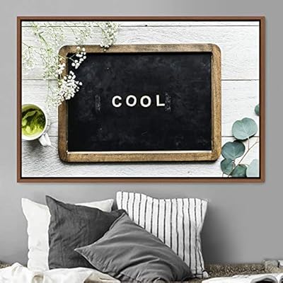 signwin Framed Canvas Wall Art Pressed Quotes 3D...