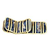 Satin Jewelry Organizer Travel Case, Navy, Small