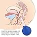 Douper Silicone Enema Bulb Clean Liquid Bottle Douches for Man and Woman Capacity 220ml / 7.5oz (Blue)