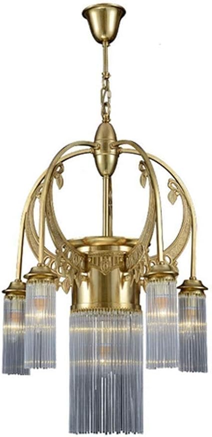 YUNZHI Estilo Europeo francés Cobre Cobre Cristal de la lámpara