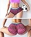 YOFIT Women’s Ruching Detail High Waist Workout Running Yoga Shorts Athletic Sports with Pockets Purple Mthumb 3
