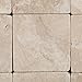 Durango Cream (Paredon) Travertine 4 X 4 Field Tile, Tumbled - 4-pcs. Sample Set