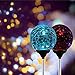 OxyLED Solar Garden Path Lights Outdoor, Solar Globe Light Stakes, Color-Changing LED Garden Light Landscape Lighting, Auto On/Off Dusk to Dawn (2 Pack)