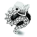 Sterling Silver Dragon Bead Charm For Pandora, Biagi, Chamilia & European Bracelets, Charms For Women