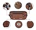 Travelambo Money Belt RFID Blocking Travel Wallet Passort Holder With Bonus RFID Sleeves Minimalist Wallet (RFID sleeves brown)