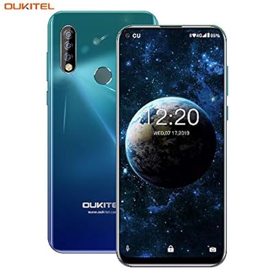 OUKITEL Unlocked Smartphone, Smart Phones C17pro Unlocked Phones Android 9.0 Pie, 6.35 inch HD+, 4GB Ram+64GB ROM, Face ID Fingerprint Reader, 1300 MP+,3900mAh Battery Cell Phone (Global)