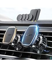LISEN 2 Pack Magnetic Phone Holder Car Accessories Vent 6 Strong Magnets Magnetic Car Mount Hands Free Air Vent Cell Phone Holder Mount for Car Fit 4-11in iPhone 14 13 Pro Pro Max All Phones & Tablet