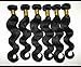 10-28 inch Indian 100% TRUE VIRGIN Remy Human Hair Extensions Natural Wave #1B Weave (10