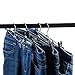 Tosnail 15 Pack Metal Pants Skirt Hangers with Non-Slip Clips, Space Saving Hanger for Closet or Laundry Use - Black