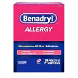Benadryl Allergy 60 Packets 2 Tablets (Each 1 Box), 120 Count