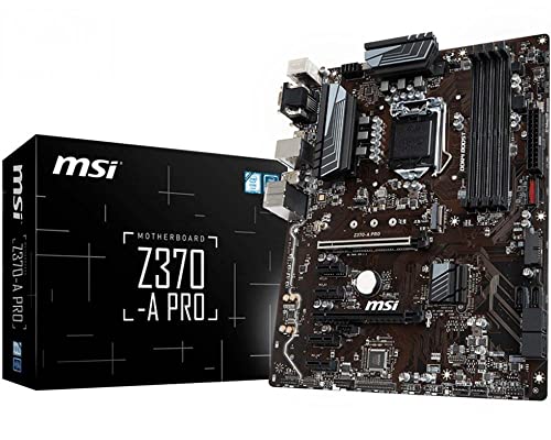 MSI Intel Z370 A Pro ATX DDR4-SDRAM Motherboard