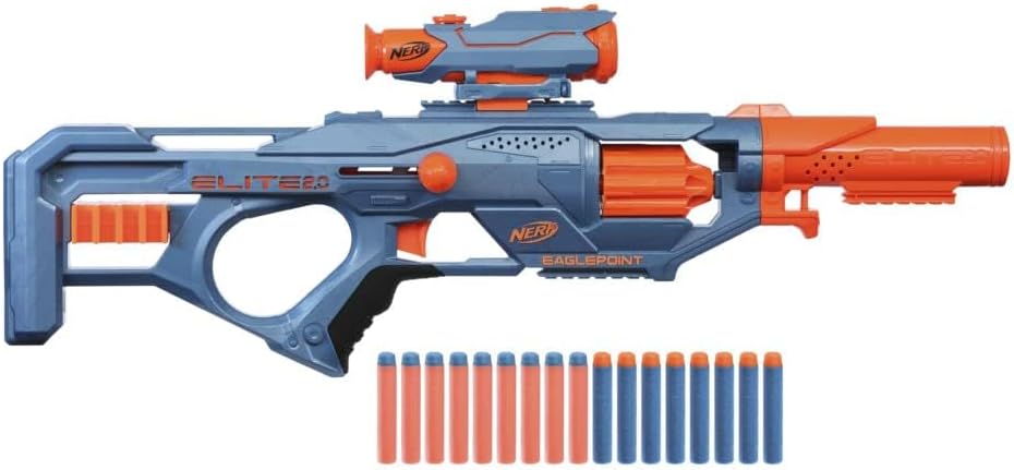 Hasbro Nerf Elite 2.0 Eaglepoint RD-8 Water Blaster 16-Dart Capacity