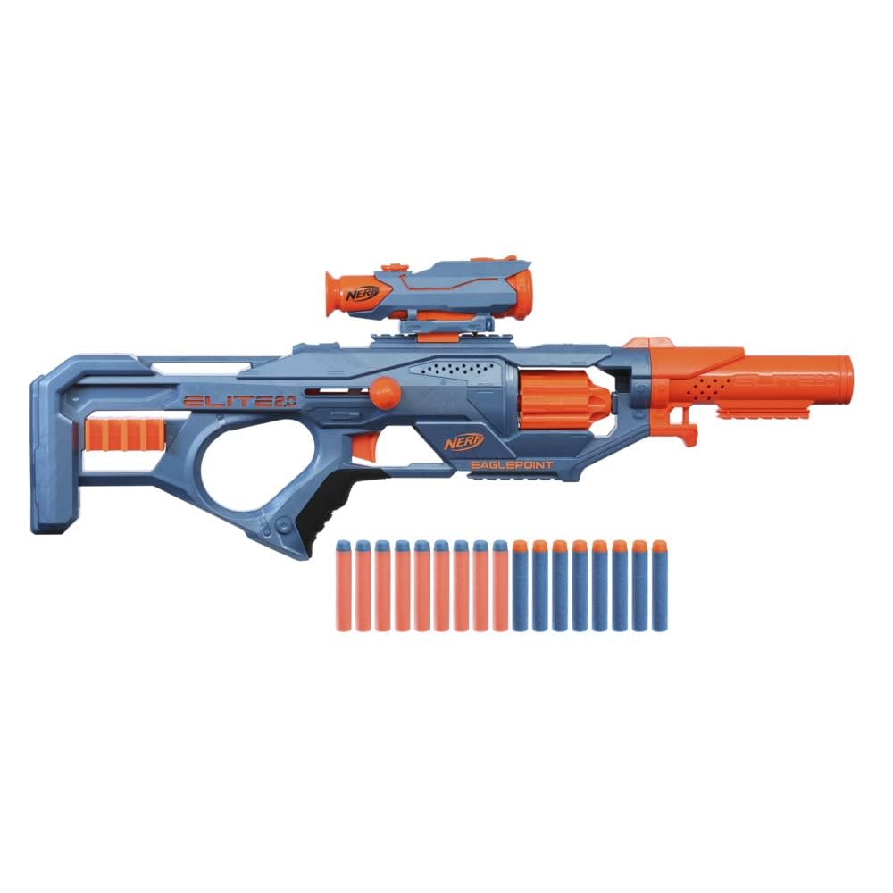 Hasbro Nerf Elite 2.0 Eaglepoint RD-8 Water Blaster, Super Soakers for Kids, 16-Dart Capacity, Fun for Ages 8+ — image 1
